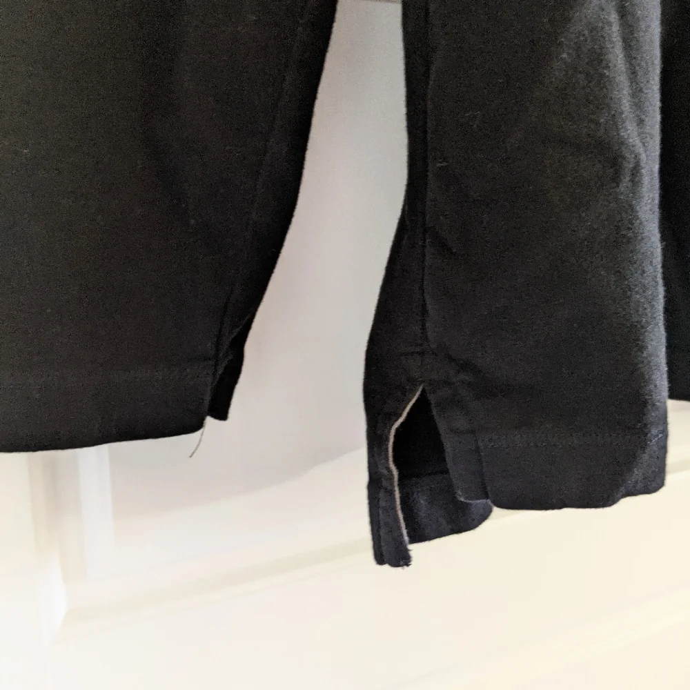 Men's Pullover Quarter Zip Long Sleeve Shirt Sweater Size L Cabincore Camping‎